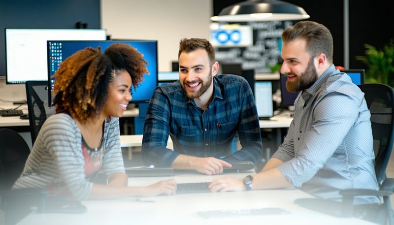 Cool Network Solutions team providing IT support to a Detroit-based business Cool Network Solutions team providing IT support to a Detroit-based business